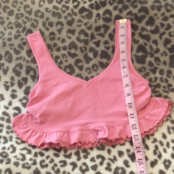 NWOT Free People Movement Ruffle Top in Pink Size XS/S - Picture 11 of 13